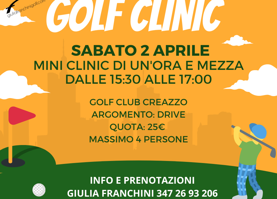 Aprile: tempo di mini golf clinic!