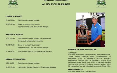 Renato Paratore al Golf Club Asiago
